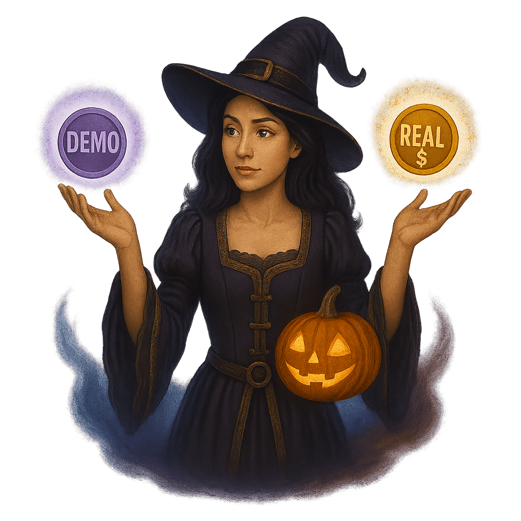 Halloween Fortune demo vs modalità reale